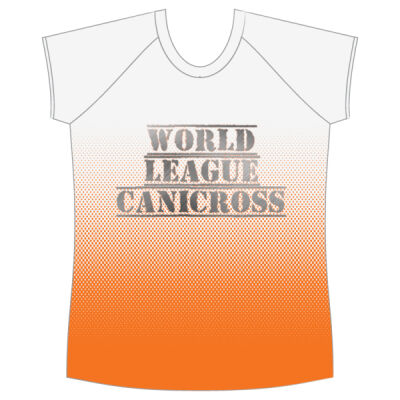 WLC Women's Athletic Raglan Cut Sleeve Shirt Gradient (Front Logo Only) Thumbnail