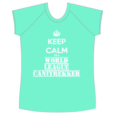 Customisable Keep Calm Canitrek Women's Raglan Tee Thumbnail