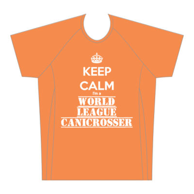 Customisable Keep Calm Canicross Men's Raglan Tee Thumbnail